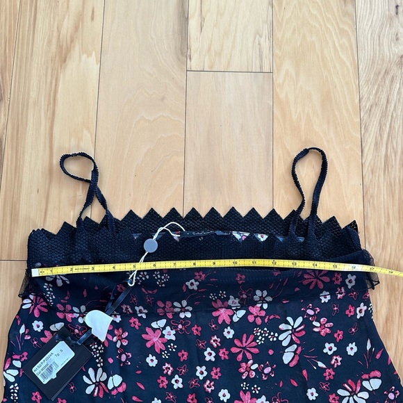 TWIN-SET ITALY (made in) SIMONS BARBIERI Loose Floral TANK with Lace NWT - Picture 6 of 14